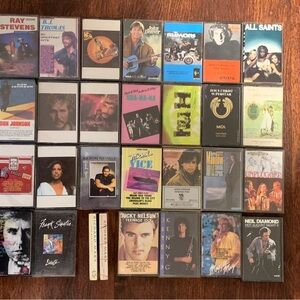 Huge Lot of 29 Cassettes Mixed Genres Classic Rock Pop 70s 80s 90s Oldies - L@@K